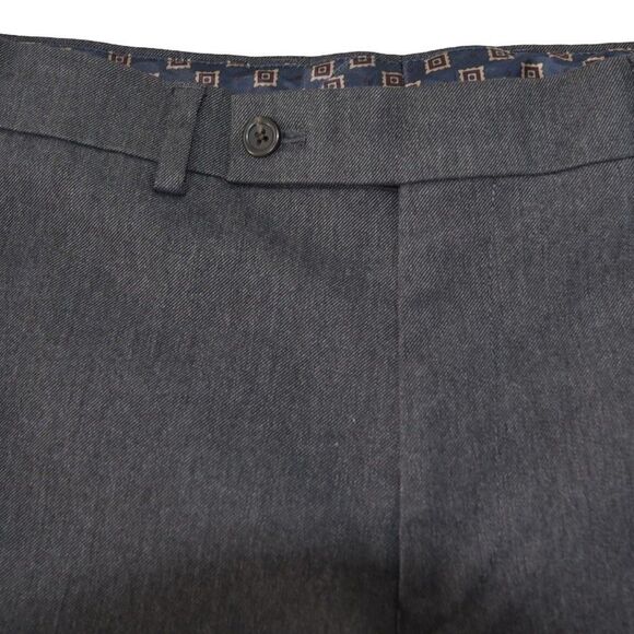 Lauren Ralph Lauren 30x29 (Actual) Gray Flat Front Dress Pants Work Preppy - Picture 5 of 11